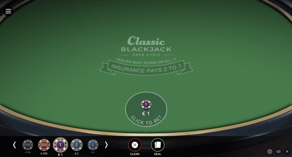 Jogar de graça Classic Blackjack (6 Deck)