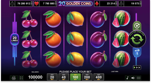 Jogar de graça 20 Golden Coins