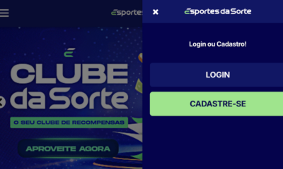 Abra a página de registro