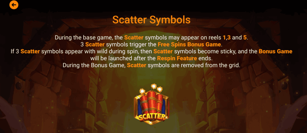 Golden Mine Mancala Gaming scatter símbolos
